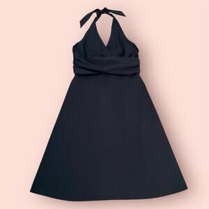 Black House White Market Little Black Dress Halter Tie Back Large 12 Party Sexy